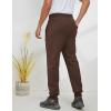 imageGihuo Mens Sherpa Lined Athletic Sweatpants Winter Warm Track Pants01 Brownribbed Cuffs