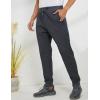imageGihuo Mens Sherpa Lined Athletic Sweatpants Winter Warm Track Pants01 Dark Greyribbed Cuffs