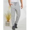 imageGihuo Mens Sherpa Lined Athletic Sweatpants Winter Warm Track Pants01 Lightgreyribbed Cuffs