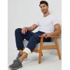 imageGihuo Mens Sherpa Lined Athletic Sweatpants Winter Warm Track Pants01 Navyribbed Cuffs