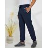 imageGihuo Mens Sherpa Lined Athletic Sweatpants Winter Warm Track Pants01 Navyribbed Cuffs