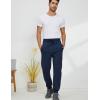 imageGihuo Mens Sherpa Lined Athletic Sweatpants Winter Warm Track Pants01 Navyribbed Cuffs