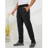 imageGihuo Mens Sherpa Lined Athletic Sweatpants Winter Warm Track Pants02 Blackstraight Cuffs
