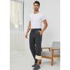 imageGihuo Mens Sherpa Lined Athletic Sweatpants Winter Warm Track Pants02 Dark Greystraight Cuffs