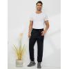 imageGihuo Mens Winter Fleece Pants Sherpa Lined Sweatpants Active Running Jogger Pants1 Black Ribbed Cuff