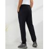imageGihuo Mens Winter Fleece Pants Sherpa Lined Sweatpants Active Running Jogger Pants1 Black Ribbed Cuff
