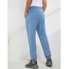 imageGihuo Mens Winter Fleece Pants Sherpa Lined Sweatpants Active Running Jogger Pants1 Blue Ribbed Cuff