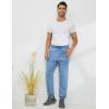imageGihuo Mens Winter Fleece Pants Sherpa Lined Sweatpants Active Running Jogger Pants1 Blue Ribbed Cuff