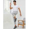 imageGihuo Mens Winter Fleece Pants Sherpa Lined Sweatpants Active Running Jogger Pants1 Light Grey Ribbed Cuff