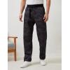 imageGihuo Mens Winter Fleece Pants Sherpa Lined Sweatpants Active Running Jogger Pants2 Blackcamo Straight Cuff