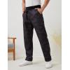 imageGihuo Mens Winter Fleece Pants Sherpa Lined Sweatpants Active Running Jogger Pants2 Blackcamo Straight Cuff