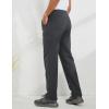 imageGihuo Mens Winter Fleece Pants Sherpa Lined Sweatpants Active Running Jogger Pants2 Dark Grey Straight Cuff