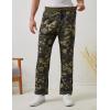imageGihuo Mens Winter Fleece Pants Sherpa Lined Sweatpants Active Running Jogger Pants2 Greencamo Straight Cuff