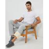 imageGihuo Mens Winter Fleece Pants Sherpa Lined Sweatpants Active Running Jogger Pants2 Light Grey Straight Cuff