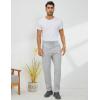 imageGihuo Mens Winter Fleece Pants Sherpa Lined Sweatpants Active Running Jogger Pants2 Light Grey Straight Cuff