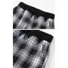 imageGihuo Mens Winter Fleece Pants Sherpa Lined Sweatpants Active Running Jogger Pants2 Plaid Straight Cuff