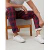 imageGihuo Mens Winter Fleece Pants Sherpa Lined Sweatpants Active Running Jogger Pants2 Redplaid Straight Cuff