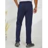 imageGihuo Mens Winter Fleece Pants Sherpa Lined Sweatpants Active Running Jogger Pants2 Royalblue Straight Cuff