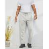 imageGihuo Mens Winter Fleece Pants Sherpa Lined Sweatpants Active Running Jogger Pants2 White Straight Cuff