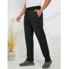 imageGihuo Mens Winter Warm Fleece Pants Sherpa Fleece Lined Jogger Pants Sweatpants01 Blackstraight Cuffs