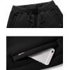 imageGihuo Mens Winter Warm Fleece Pants Sherpa Fleece Lined Jogger Pants Sweatpants01 Blackstraight Cuffs