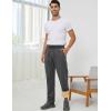 imageGihuo Mens Winter Warm Fleece Pants Sherpa Fleece Lined Jogger Pants Sweatpants01 Greystraight Cuffs