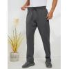 imageGihuo Mens Winter Warm Fleece Pants Sherpa Fleece Lined Jogger Pants Sweatpants01 Greystraight Cuffs