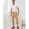 imageGihuo Mens Winter Warm Fleece Pants Sherpa Fleece Lined Jogger Pants Sweatpants01 Khakistraight Cuffs