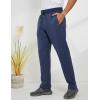 imageGihuo Mens Winter Warm Fleece Pants Sherpa Fleece Lined Jogger Pants Sweatpants01 Navystraight Cuffs
