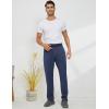 imageGihuo Mens Winter Warm Fleece Pants Sherpa Fleece Lined Jogger Pants Sweatpants01 Navystraight Cuffs