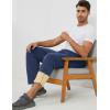 imageGihuo Mens Winter Warm Fleece Pants Sherpa Fleece Lined Jogger Pants Sweatpants01 Navystraight Cuffs