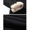 imageGihuo Mens Winter Warm Fleece Pants Sherpa Fleece Lined Jogger Pants Sweatpants02 Blackribbed Cuffs