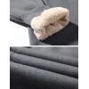 imageGihuo Mens Winter Warm Fleece Pants Sherpa Fleece Lined Jogger Pants Sweatpants02 Dark Greyribbed Cuffs