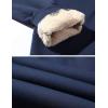 imageGihuo Mens Winter Warm Fleece Pants Sherpa Fleece Lined Jogger Pants Sweatpants02 Navyribbed Cuffs