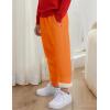 imageGihuo Unisex Boys Girls Winter Warm Sherpa Lined Sweatpants JoggerOrange