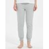 imageGihuo Womens Fleece Sherpa Lined Sweatpants Winter Jogger Sweatpants Warm Athletic Thermal Lounge Pants with PocketsLight Grey Large