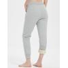 imageGihuo Womens Fleece Sherpa Lined Sweatpants Winter Jogger Sweatpants Warm Athletic Thermal Lounge Pants with PocketsLight Grey Large