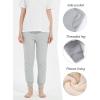imageGihuo Womens Fleece Sherpa Lined Sweatpants Winter Jogger Sweatpants Warm Athletic Thermal Lounge Pants with PocketsLight Grey Large