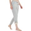 imageGihuo Womens Fleece Sherpa Lined Sweatpants Winter Jogger Sweatpants Warm Athletic Thermal Lounge Pants with PocketsLight Grey Large