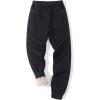 imageGihuo Men Sweatpants Sherpa Fleece Lined Sweatpants Winter Thermal Active Outdoor Sports Track Jogger Pants01 Black