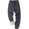 imageGihuo Men Sweatpants Sherpa Fleece Lined Sweatpants Winter Thermal Active Outdoor Sports Track Jogger Pants01 Darkgrey