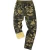 imageGihuo Mens Winter Warm Fleece Pants Sherpa Fleece Lined Jogger Pants Sweatpants01 Greencamo Straight Cuffs