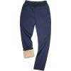 imageGihuo Mens Winter Warm Fleece Pants Sherpa Fleece Lined Jogger Pants Sweatpants01 Navystraight Cuffs