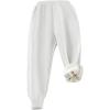 imageGihuo Unisex Boys Girls Winter Warm Sherpa Lined Sweatpants JoggerWhite