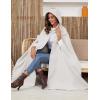 imageGihuo Cape Poncho Womens Hooded Maxi Cloak Coat Winter Warm Long Cloak Cosplay Costumes OuterwearBeige