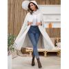 imageGihuo Cape Poncho Womens Hooded Maxi Cloak Coat Winter Warm Long Cloak Cosplay Costumes OuterwearBeige