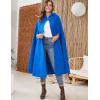 imageGihuo Cape Poncho Womens Hooded Maxi Cloak Coat Winter Warm Long Cloak Cosplay Costumes OuterwearBlue