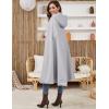 imageGihuo Cape Poncho Womens Hooded Maxi Cloak Coat Winter Warm Long Cloak Cosplay Costumes OuterwearGrey
