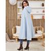 imageGihuo Cape Poncho Womens Hooded Maxi Cloak Coat Winter Warm Long Cloak Cosplay Costumes OuterwearLightblue