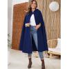 imageGihuo Cape Poncho Womens Hooded Maxi Cloak Coat Winter Warm Long Cloak Cosplay Costumes OuterwearNavy